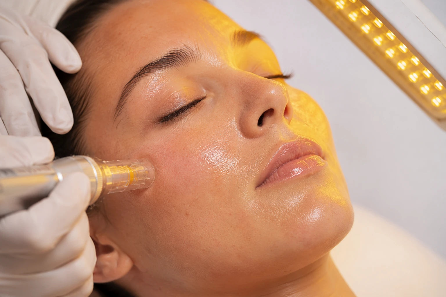 EXOSOME+SKIN NEEDLING +YELLOW LED